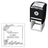 フローラファミリー差出人住所 セルフインキングスタンプ (インサイチュ)