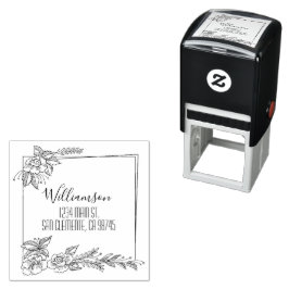 フローラファミリー差出人住所 セルフインキングスタンプ