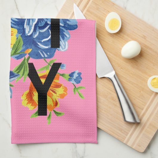 フローラファミリー引用文 キッチンタオル (四つ折り)