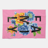 フローラファミリー引用文 キッチンタオル (横)