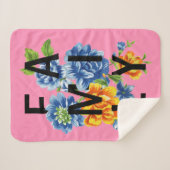 フローラファミリー引用文 シェルパブランケット (正面(横))