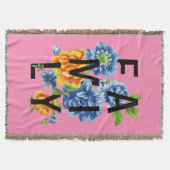 フローラファミリー引用文 スローブランケット (正面)