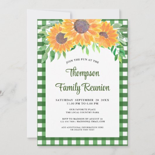 フローラファミリー懇親会 招待状 (正面)