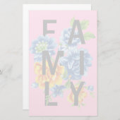 フローラファミリ引用文 便箋 (正面/裏面)