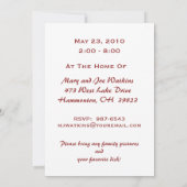 フローラファミリ懇親会パーティの招待状 招待状 (裏面)