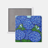 フローラファンキー紫陽花磁石 マグネット (正面/裏面)