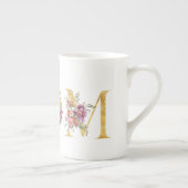 フローラファンシーゴールデンMOMティーマグ ボーンチャイナマグカップ (右)