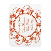 フローラファンシーマグネットの保存(オレンジ) マグネット (縦)