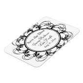 フローラファンシーマグネットの保存（黒/白） マグネット (左側)