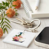 フローラファンシーモノグラム文字L キーホルダー (正面右)