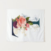 フローラファンシーモノグラム文字L タペストリー (正面(横))