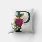 フローラファンシーモノグラム文字P クッション (裏面)