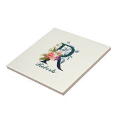 フローラファンシーモノグラム文字R タイル (側面)