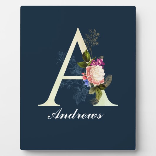 フローラファンシーモノグラムA II フォトプラーク (正面)