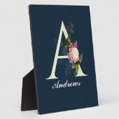 フローラファンシーモノグラムA II フォトプラーク (側面)