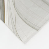 フローラファンタジーと金ゴールドモダン抽象芸術 フリースブランケット (角)