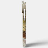 フローラファンタジーと金ゴールドモダン抽象芸術 Case-Mate iPhoneケース (裏面 / 左)