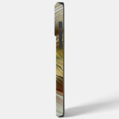 フローラファンタジーと金ゴールドモダン抽象芸術 Case-Mate iPhoneケース (裏面 / 左)