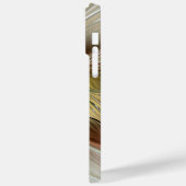 フローラファンタジーと金ゴールドモダン抽象芸術 Case-Mate iPhoneケース (裏面 / 左)