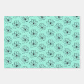 フローラファンタジーのシームレスな包装紙 ラッピングペーパーシート (正面3)