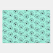 フローラファンタジーのシームレスな包装紙 ラッピングペーパーシート (正面2)