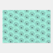 フローラファンタジーのシームレスな包装紙 ラッピングペーパーシート (正面)