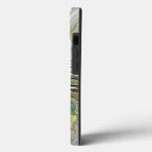 フローラファンタジーフラクタル花と金ゴールドイニシャル Case-Mate iPhoneケース (裏面 / 左)