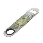 フローラファンタジーモダンフラクタル芸術花金ゴールド スピード栓抜き (正面アングル)