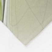 フローラファンタジーモダンフラクタル芸術花金ゴールド フリースブランケット (角)