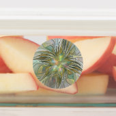 フローラファンタジーモダンフラクタル芸術花金ゴールド ラベル (貼付)