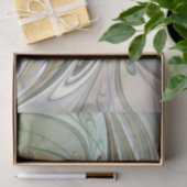 フローラファンタジーモダンフラクタル芸術花金ゴールド 薄葉紙 (ギフト)