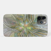 フローラファンタジーモダンフラクタル芸術花金ゴールド Case-Mate iPhoneケース (裏面(横))