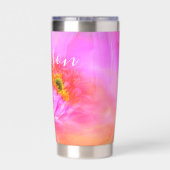 フローラファンタジー熱パーソナライズされたタンブラー 保温保冷タンブラー (背面)