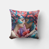 フローラファンタジー界の魅力溢れる恋人 クッション (正面)