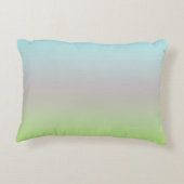 フローラファンタジー薄紫花グリーンシェイプフラクタル アクセントクッション (裏面)