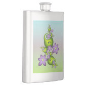 フローラファンタジー薄紫花グリーンシェイプフラクタル フラスク (右)