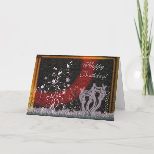 フローラファンタジー誕生日カード カード (正面)