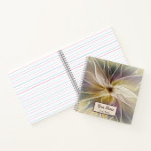 フローラファンタジー金ゴールドナス抽象芸術アート名 ノートブック (内部)