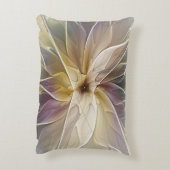 フローラファンタジー金ゴールドナス抽象芸術フラクタル・アート アクセントクッション (裏面(縦))