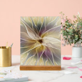 フローラファンタジー金ゴールドナス抽象芸術フラクタル・アート アクリルサイン (ウェディング)