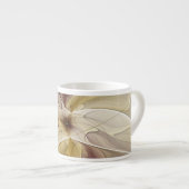 フローラファンタジー金ゴールドナス抽象芸術フラクタル・アート エスプレッソカップ (正面右)