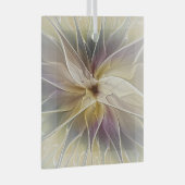 フローラファンタジー金ゴールドナス抽象芸術フラクタル・アート ガラスオーナメント (正面右)