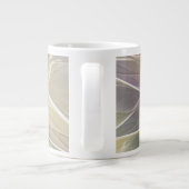 フローラファンタジー金ゴールドナス抽象芸術フラクタル・アート ジャンボコーヒーマグカップ (裏面)