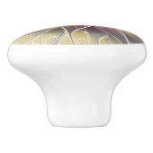 フローラファンタジー金ゴールドナス抽象芸術フラクタル・アート セラミックノブ (側面)