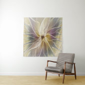 フローラファンタジー金ゴールドナス抽象芸術フラクタル・アート タペストリー (インサイチュ)