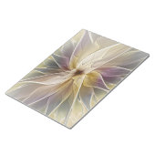 フローラファンタジー金ゴールドナス抽象芸術フラクタル・アート ノートパッド (アングル)