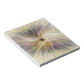 フローラファンタジー金ゴールドナス抽象芸術フラクタル・アート ノートパッド (アングル)