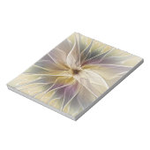 フローラファンタジー金ゴールドナス抽象芸術フラクタル・アート ノートパッド (回転)