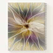 フローラファンタジー金ゴールドナス抽象芸術フラクタル・アート ノートブック (裏面)