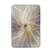 フローラファンタジー金ゴールドナス抽象芸術フラクタル・アート バスマット (正面縦)